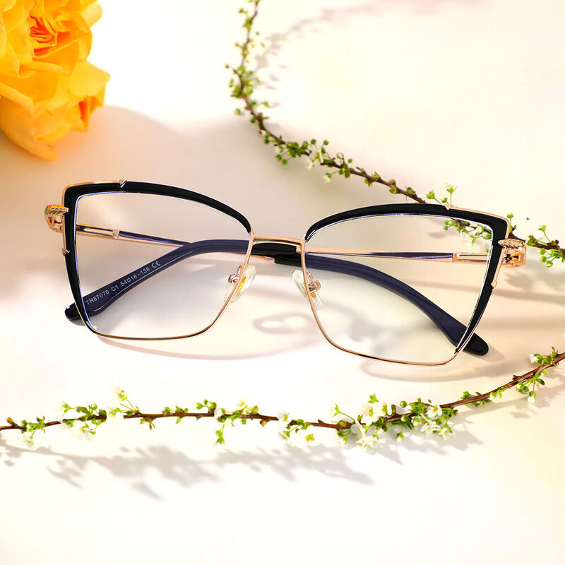 Occhiali da Vista  Burke Cat Eye Nero