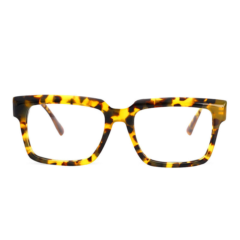 Taylor Rectangle Tortoise Glasses