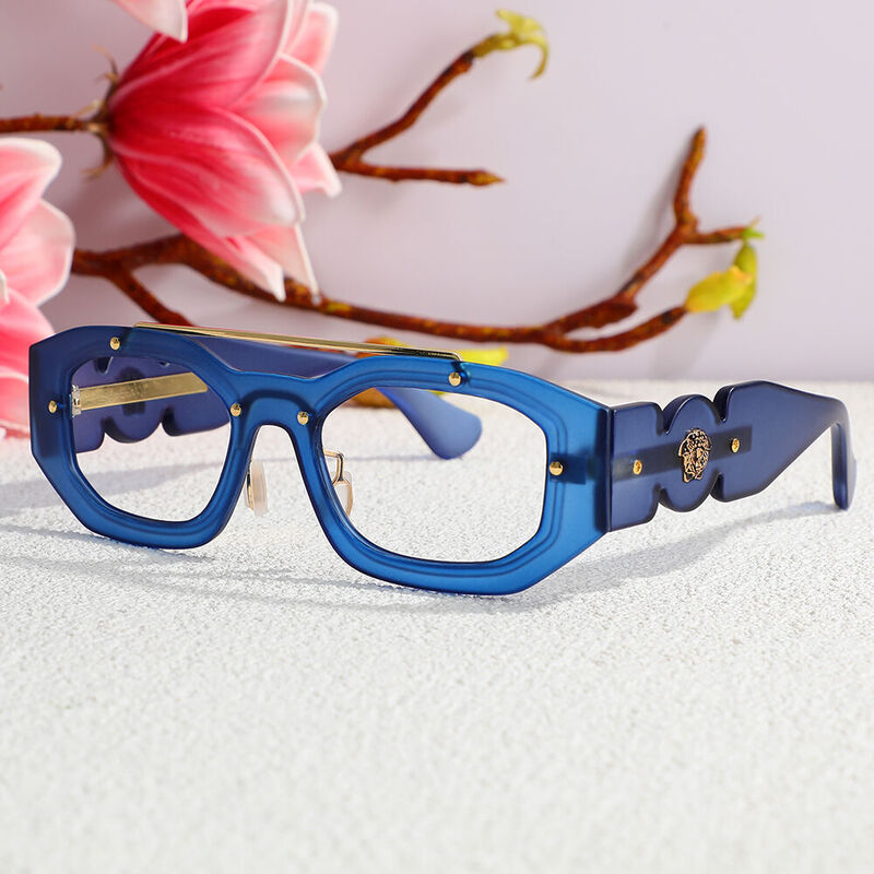 Norah Aviator Blue Glasses
