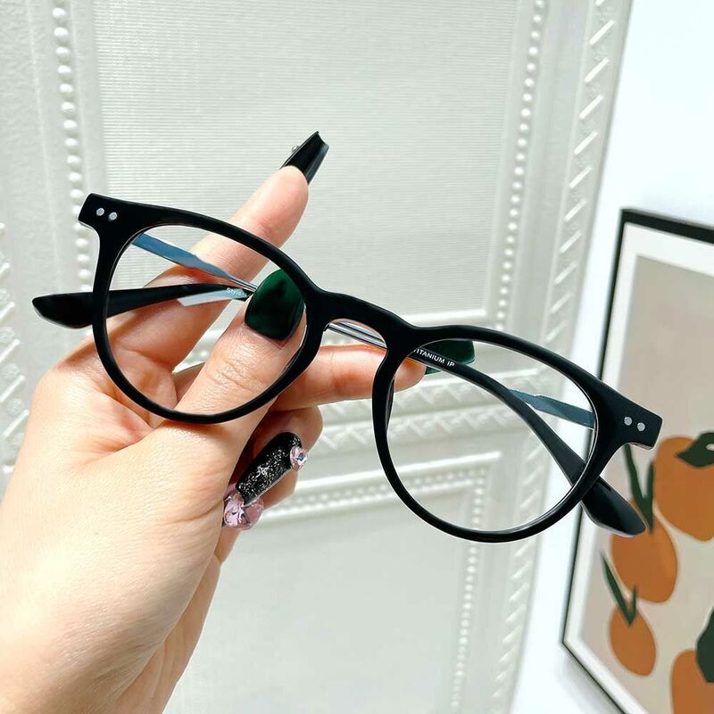 Monroe Rund Schwarz Brille