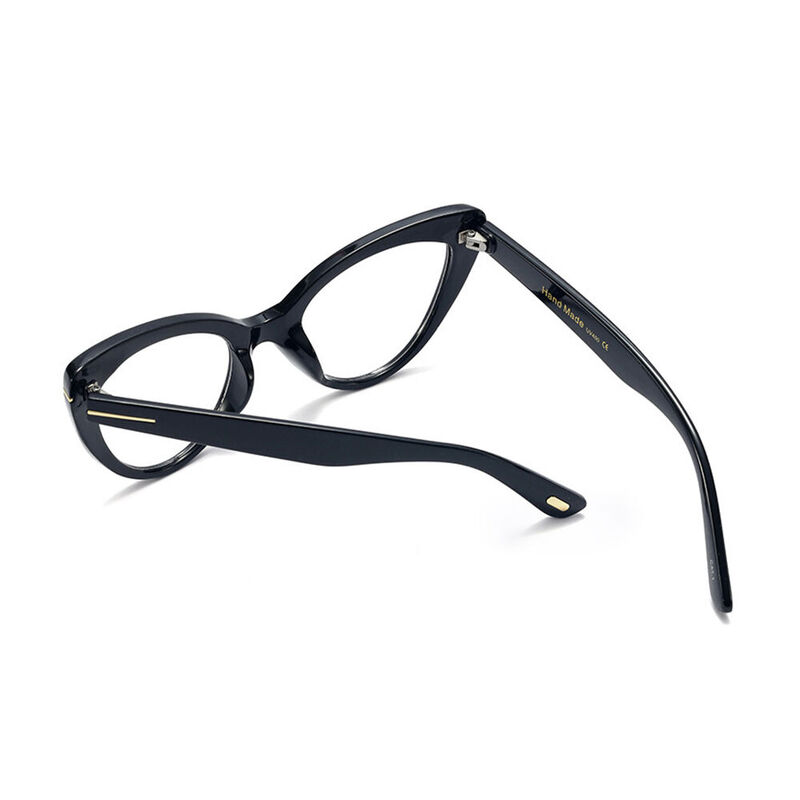 Astrid Cat-Eye Black Glasses