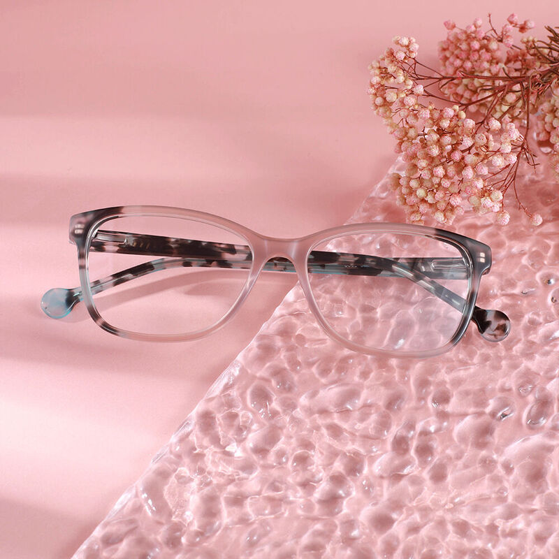 Evelyn Square White Tortoise Glasses