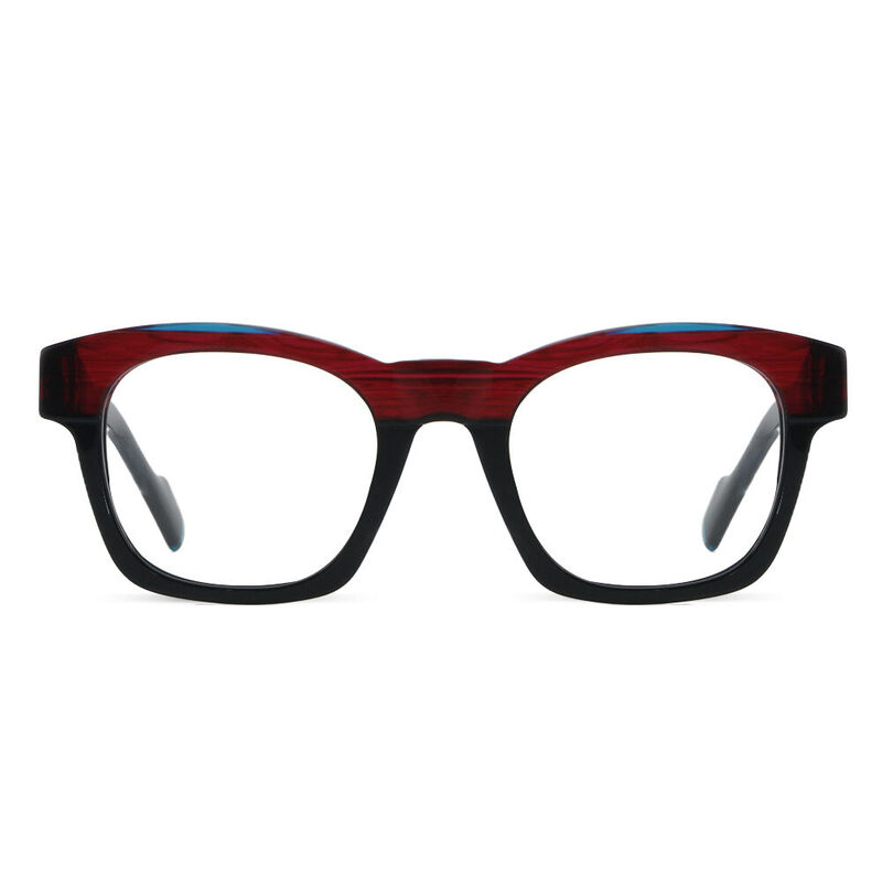 Ivasa Square Red Glasses