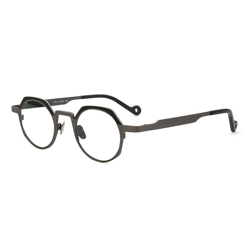 Vigee Geometric Gray Glasses