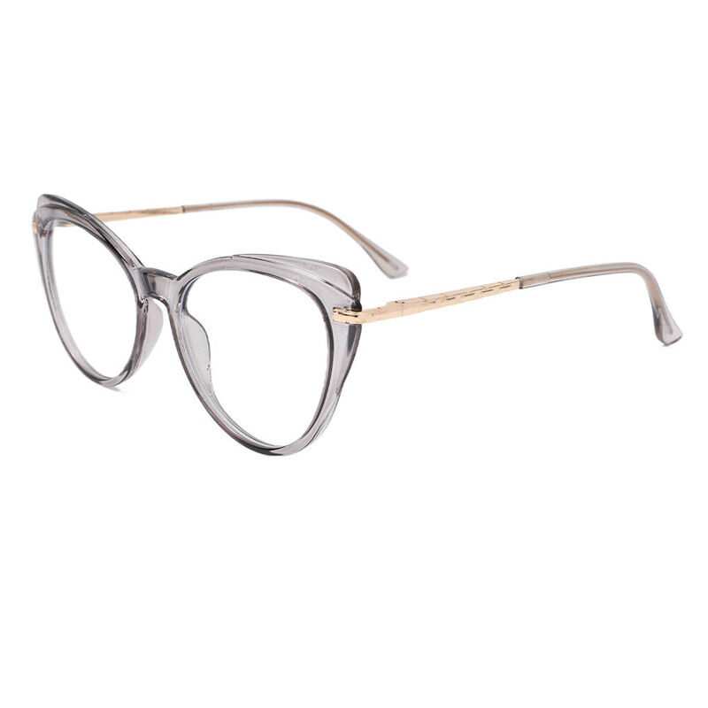 Aareen Cat Eye Gray Glasses