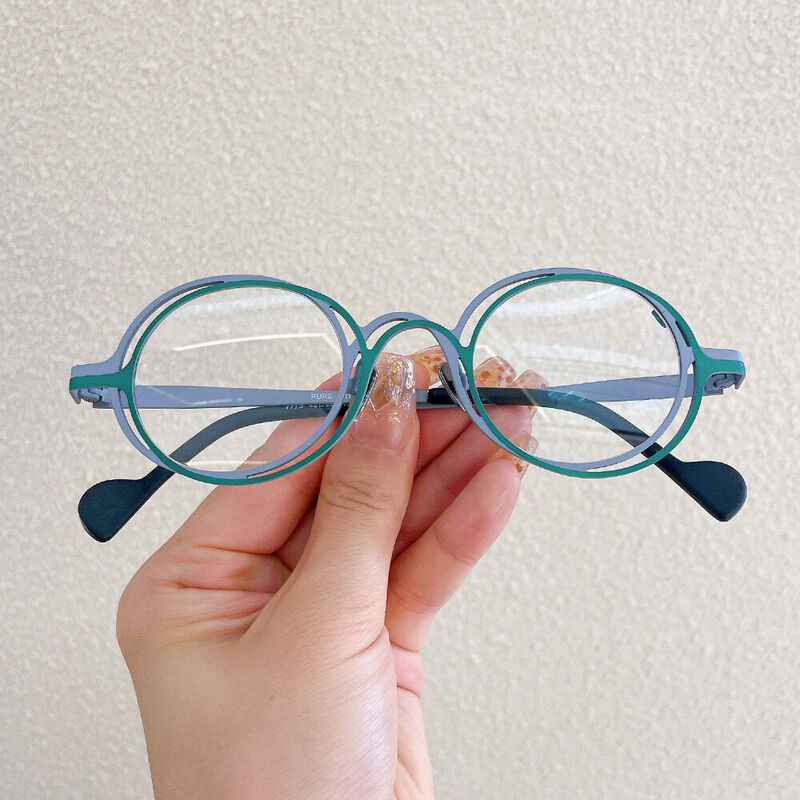 Joycae Round Green Glasses