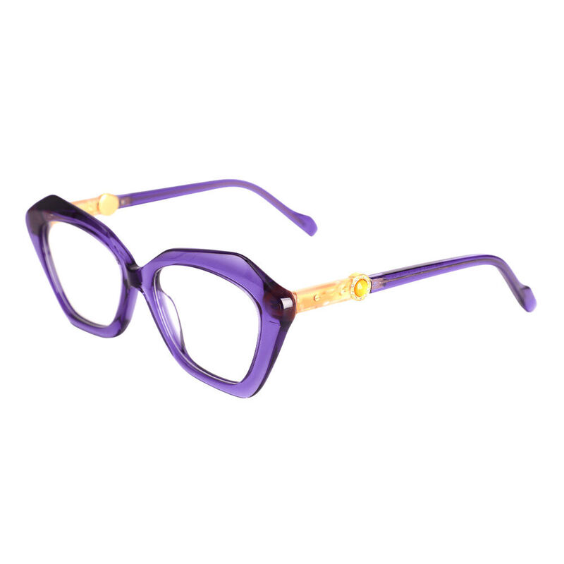 Elizabeth Cat Eye Light Purple Glasses