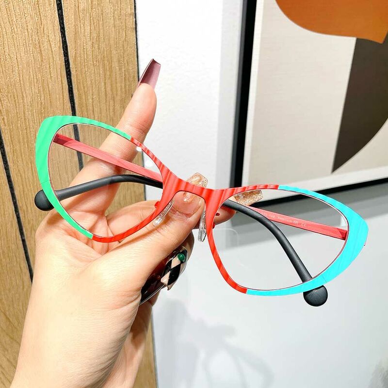Washingto Cat Eye Red Glasses