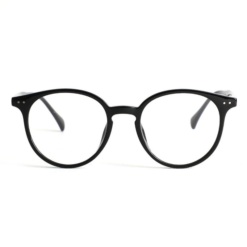 Samantha Round Black Glasses