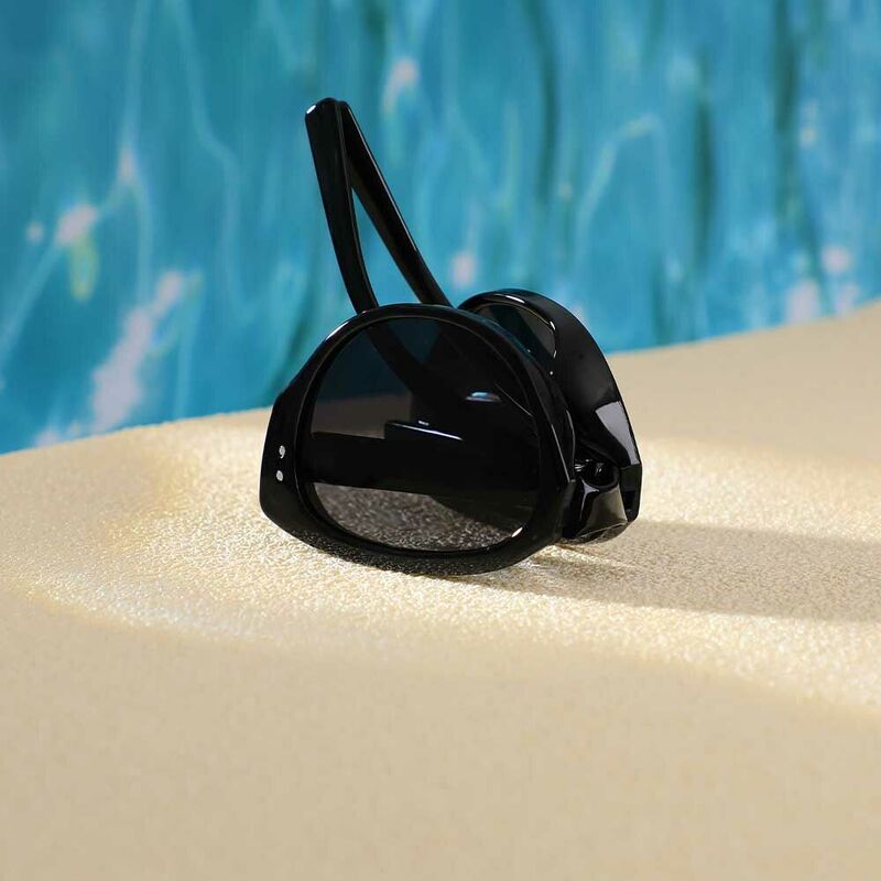 Lorraine Cat Eye Black Sunglasses