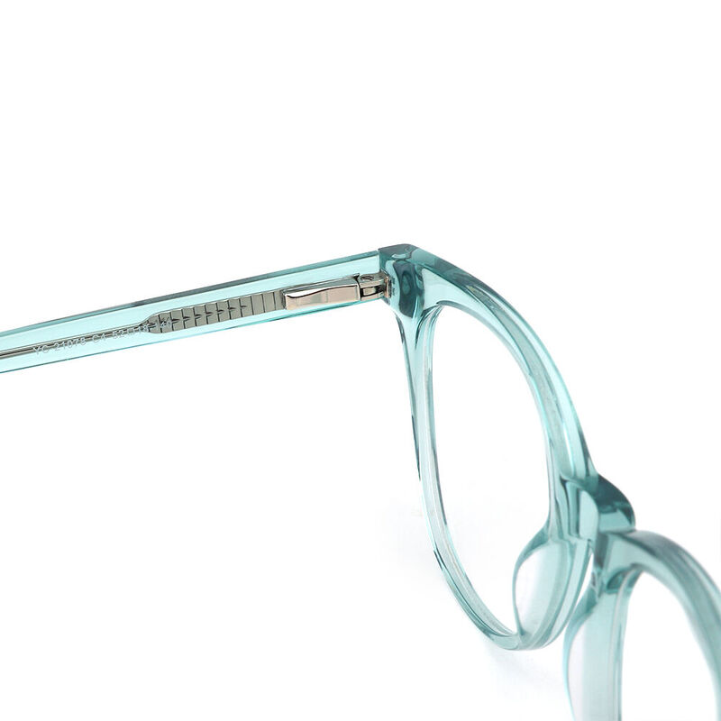 Doris Round Green Glasses
