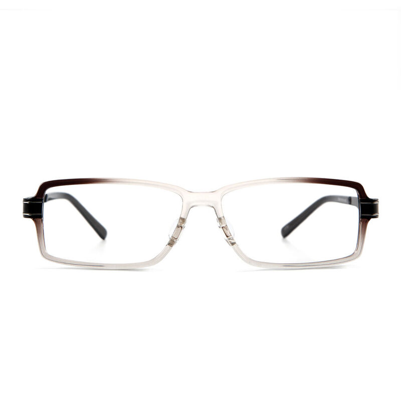 Lunettes de Vue Glare Rectangle Transparent Brun
