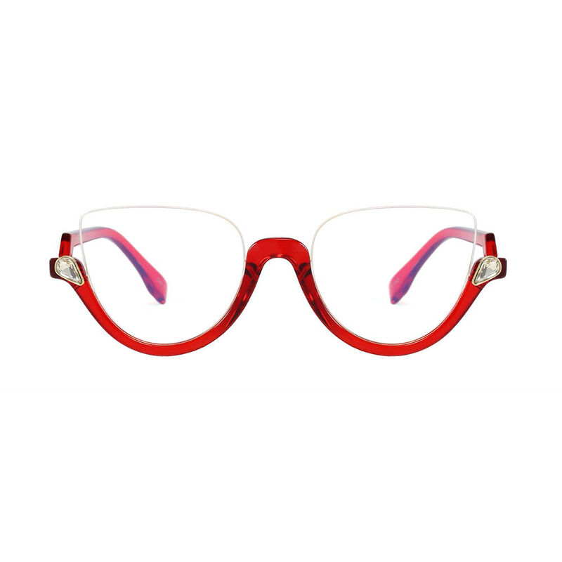 Riva Round Red Glasses