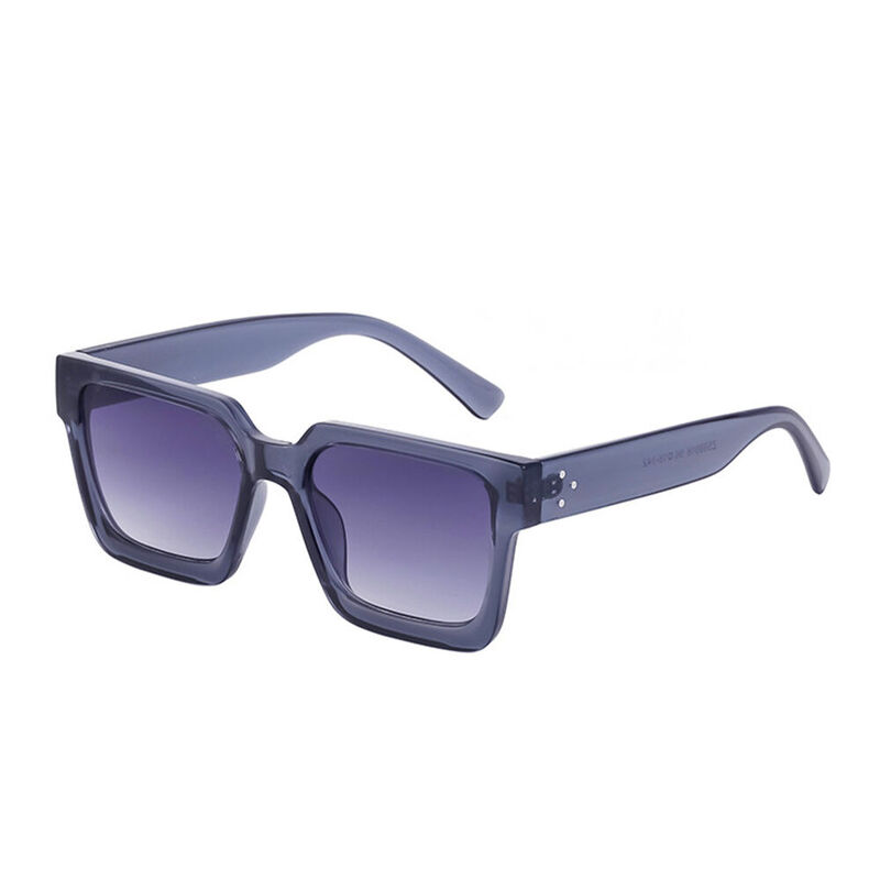 Croquet Quadratische Graue Sonnenbrille