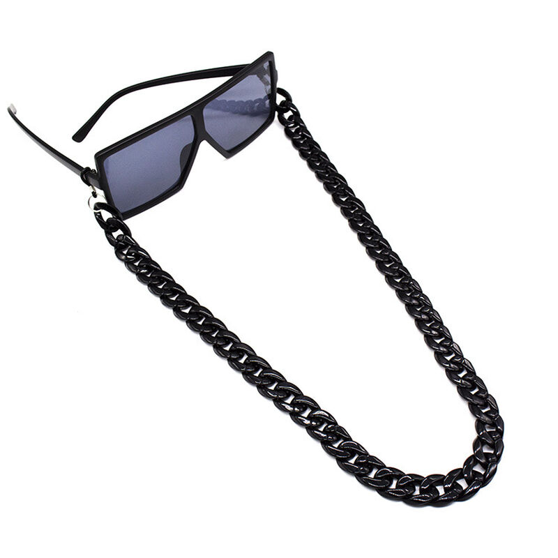 Rose Elegant Acrylic Black Eyeglass Chain