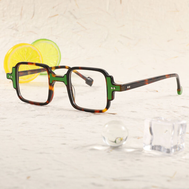 Thoreau Square Tortoise Glasses