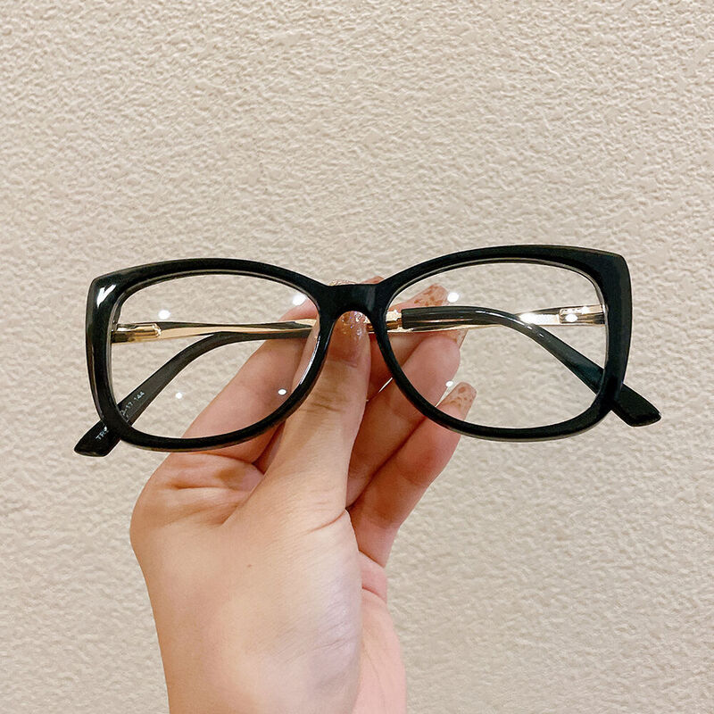 Josepa Cat Eye Black Glasses