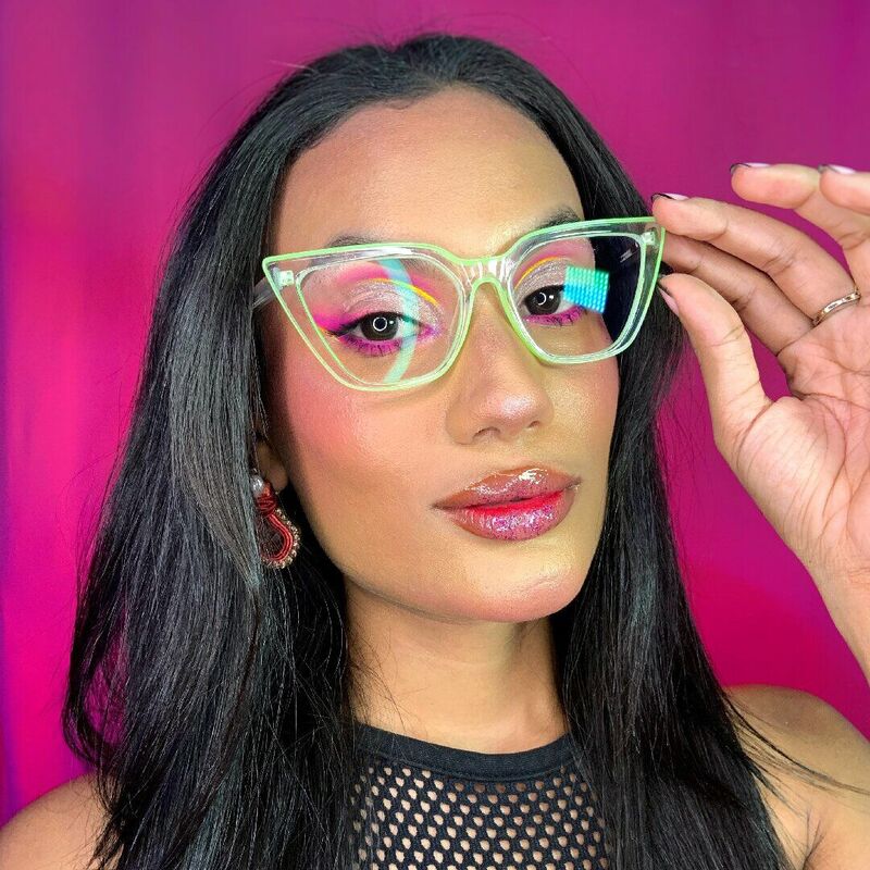 Elsa Cat Eye Green Glasses