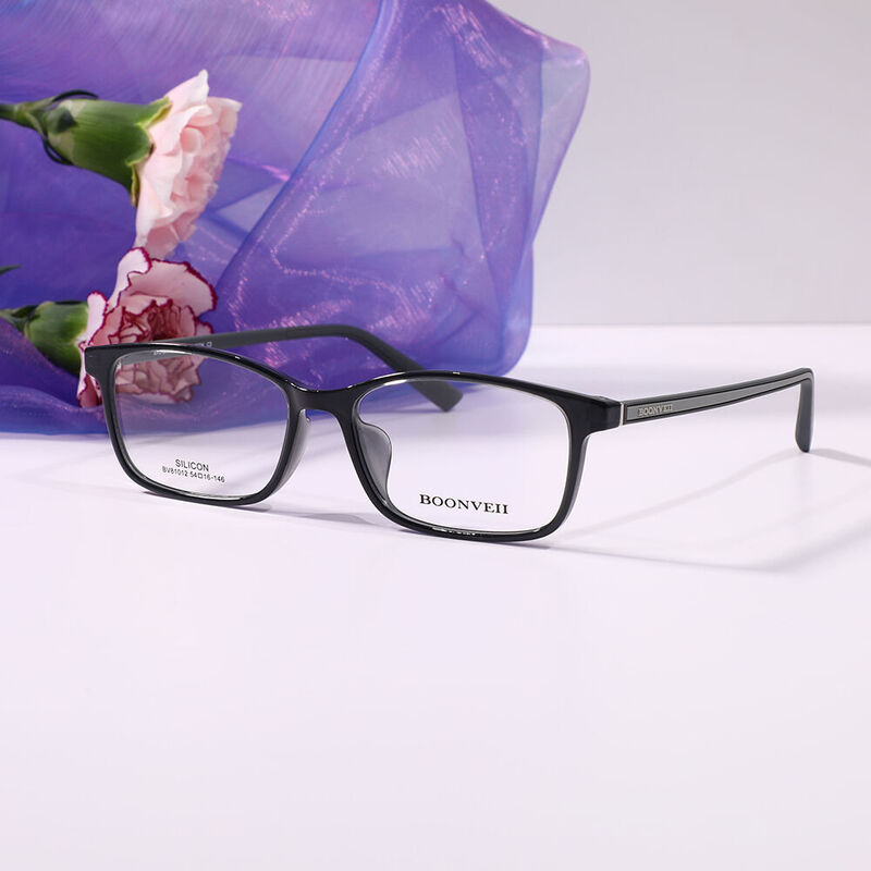 Samaiw Rectangle Black Glasses