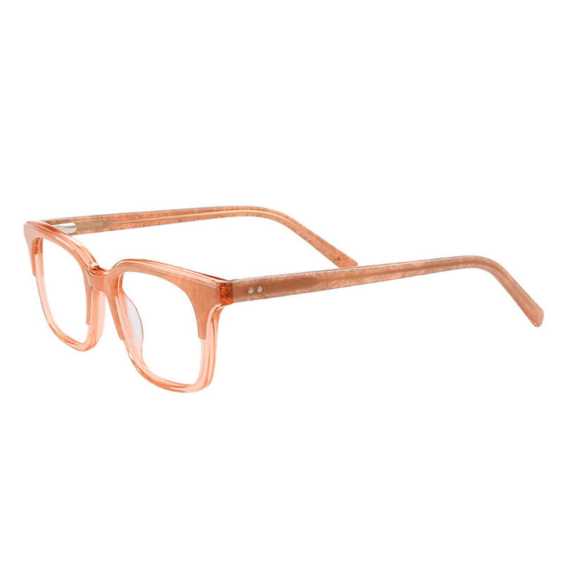 Fielding Square Orange Glasses