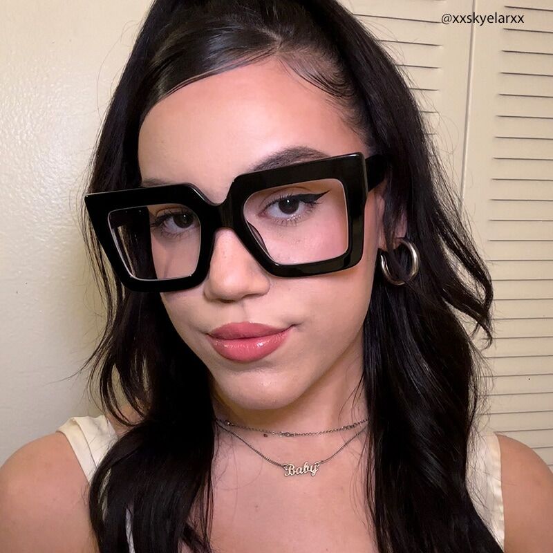 Stewa Square Black Glasses