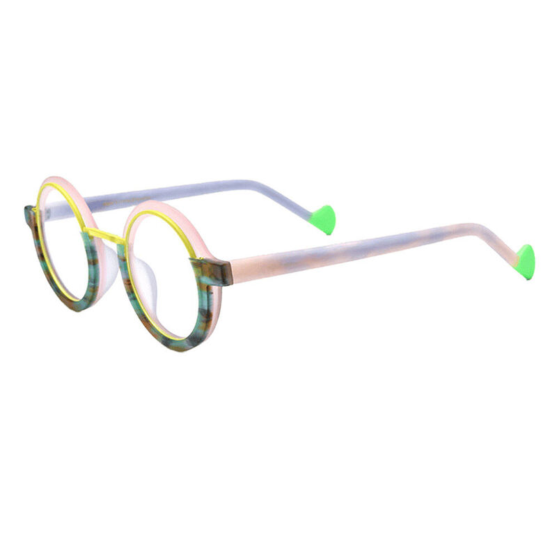 Eugen Round Pink Glasses