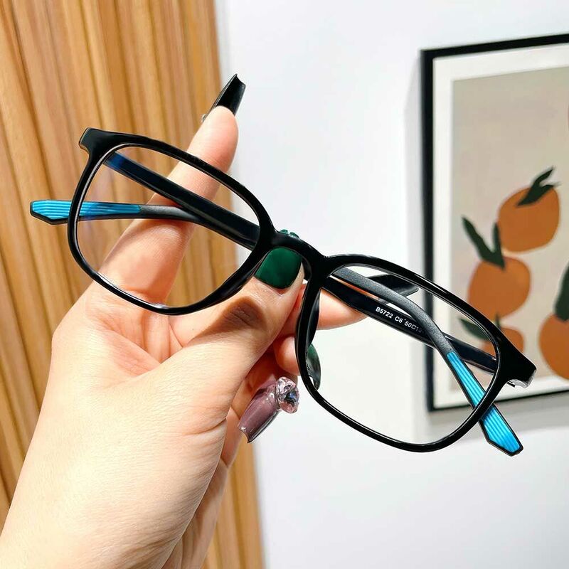 Joseph Rectangle Black Glasses