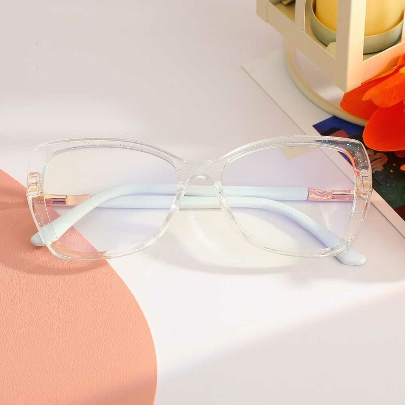Dinah Cat Eye Clear Glasses