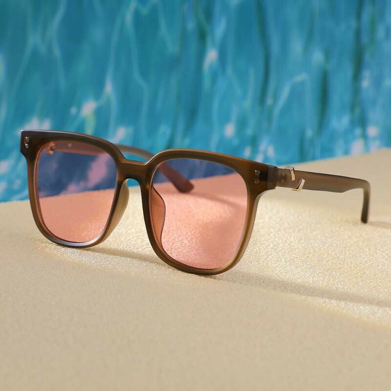 Rosalind Square Pink Sunglasses