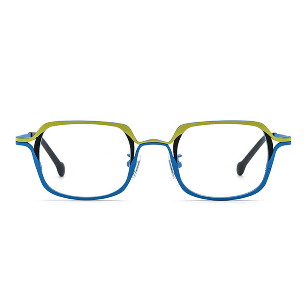 Geordiee Square Blue Glasses