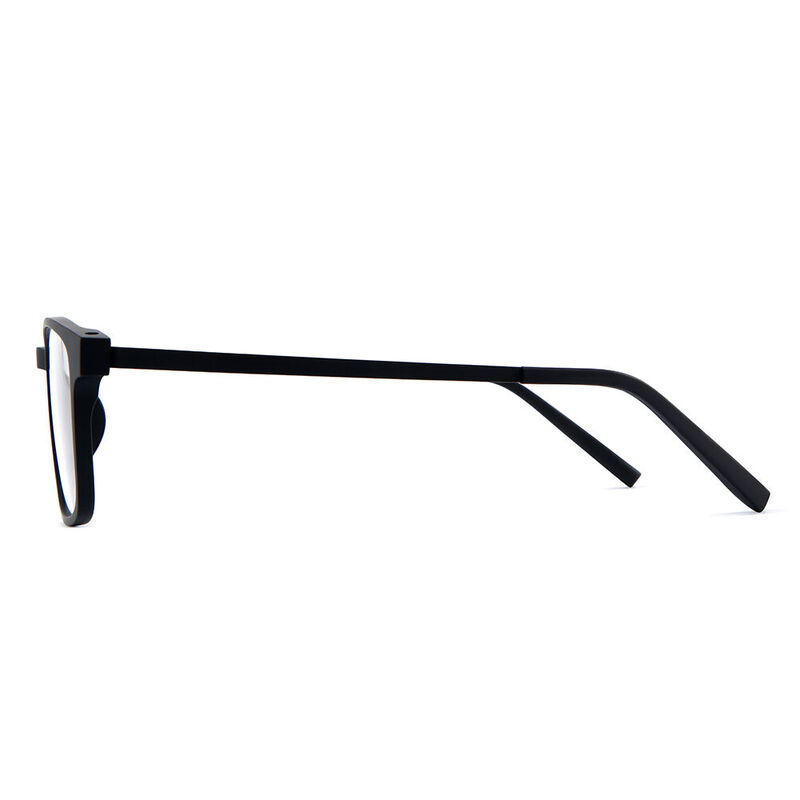 Julius Rectangle Black Glasses - Aoolia.com