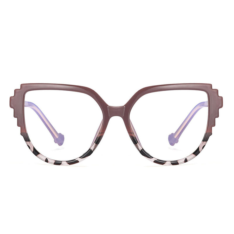 Anabel Oval Brown Leopard Glasses