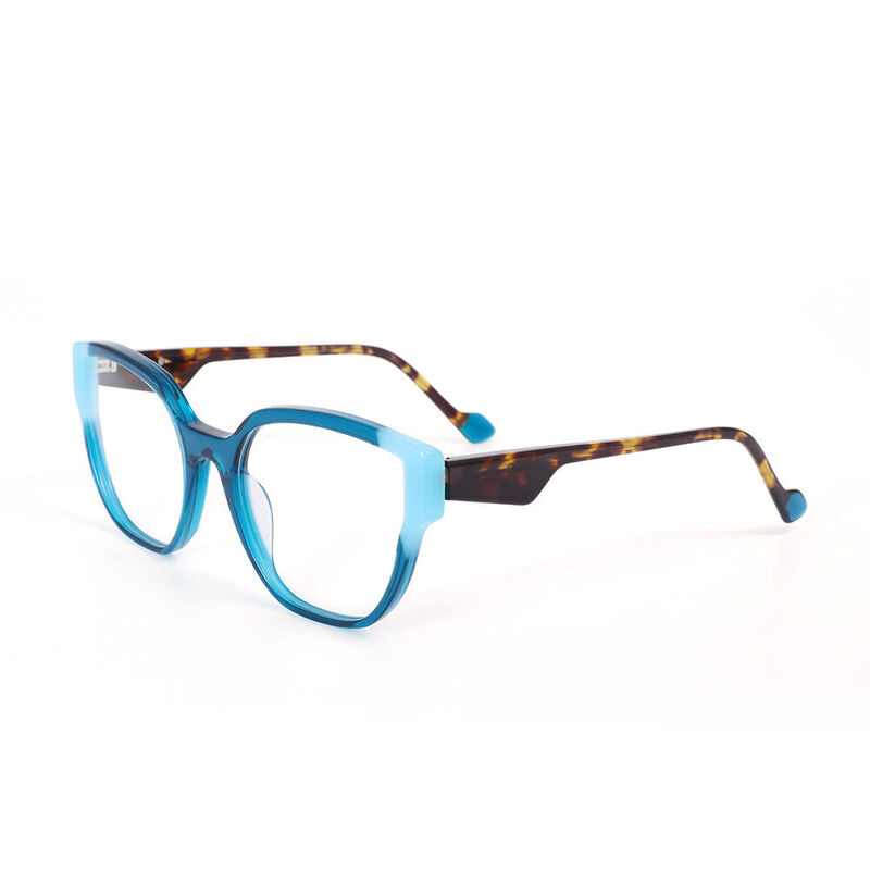 Mysti Cat Eye Blue Glasses