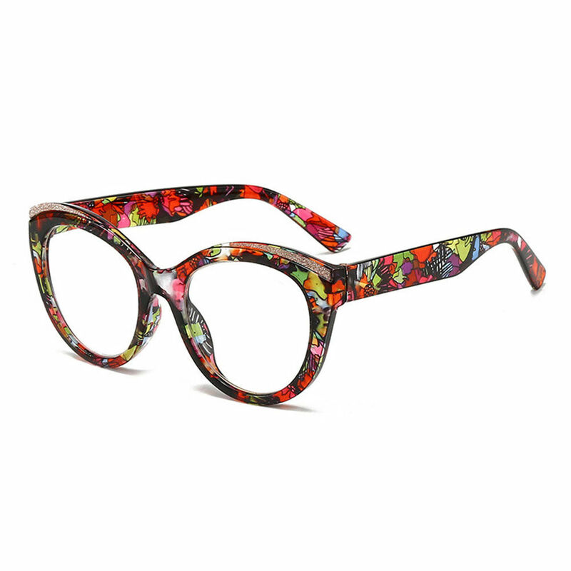 Lindra Cat Eye Floral Glasses