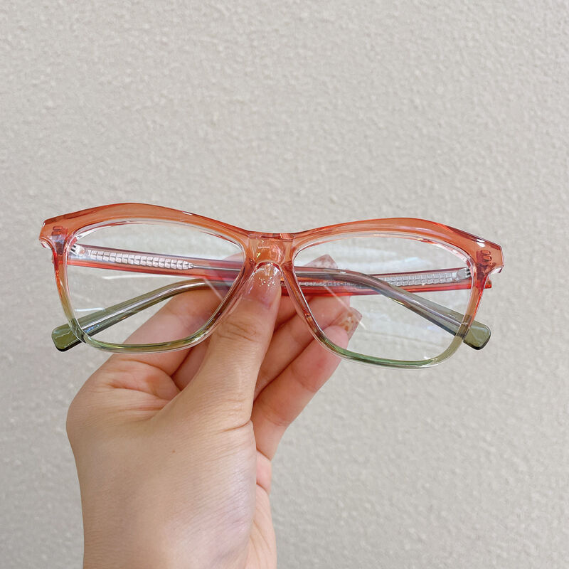 Elsiea Cat Eye Orange Glasses