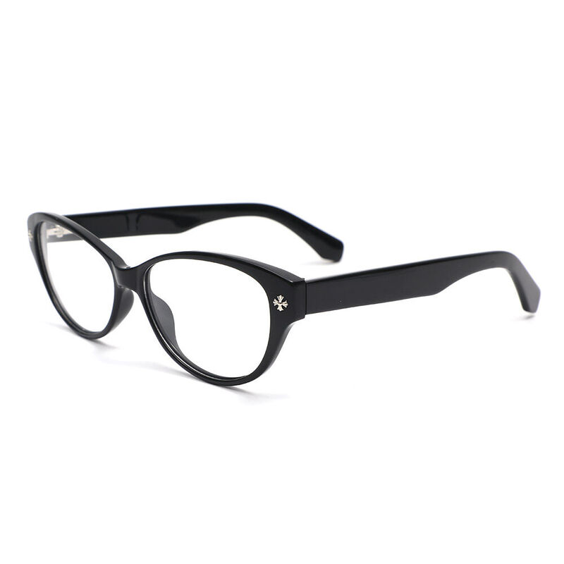 Croaoo Cat Eye Black Glasses