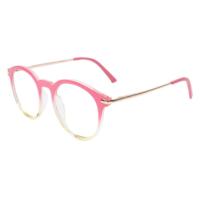 Aaro Round Pink Glasses