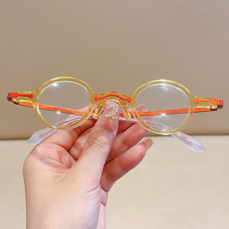 Bensoe Round Orange Glasses