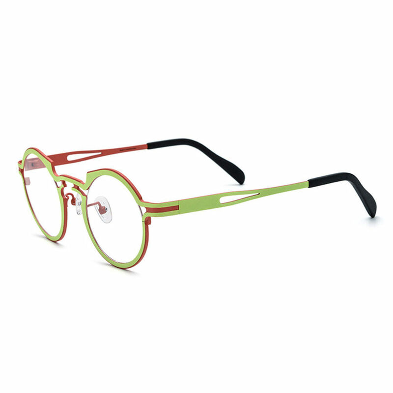 Macadam Round Green Glasses