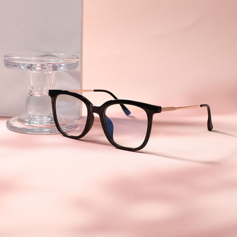 Edmun Square Black Glasses