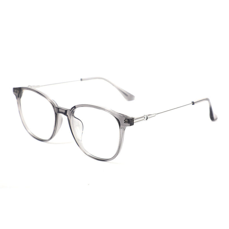 Dorothe Round Gray Glasses