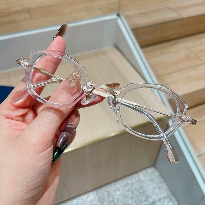 Simon Oval Clear Glasses