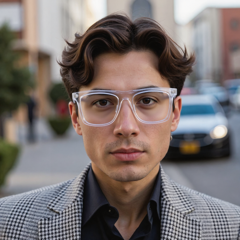 Deep Insight Quadratische Klare Brille