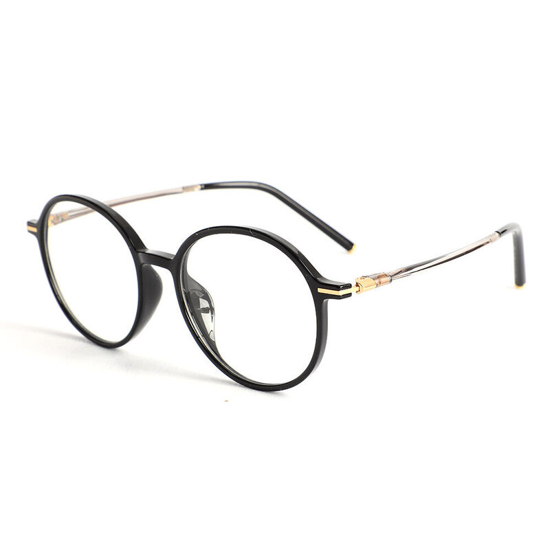 Maureen Runde Schwarze Brille