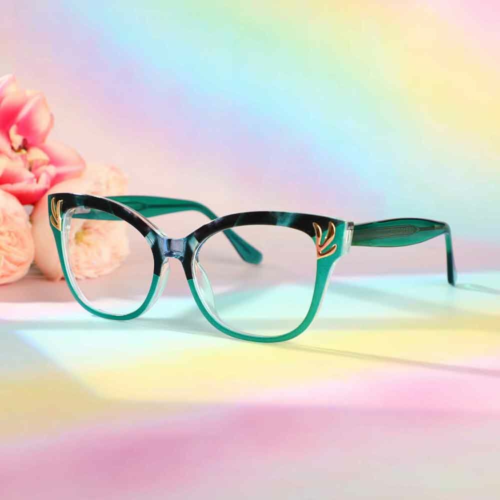 Lunettes de Vue Coverdalee Cat Eye Vert