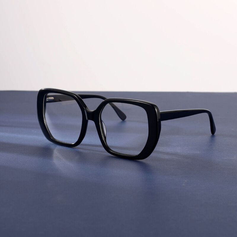 Richie Geometric Black Glasses