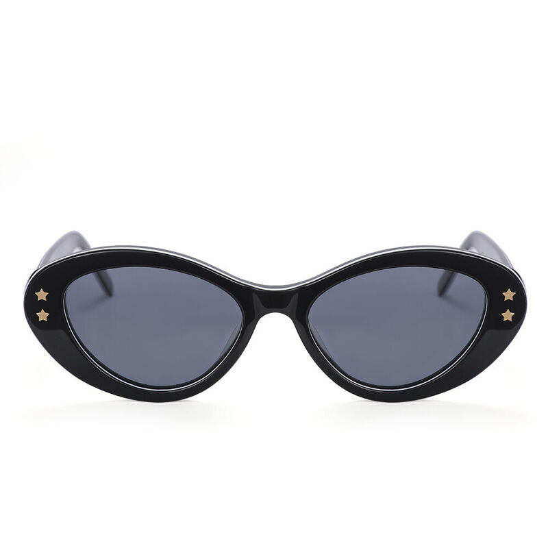 Nova Cat Eye Black Sunglasses