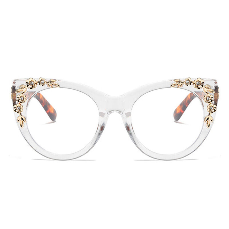 Earu Cat Eye Clear Glasses