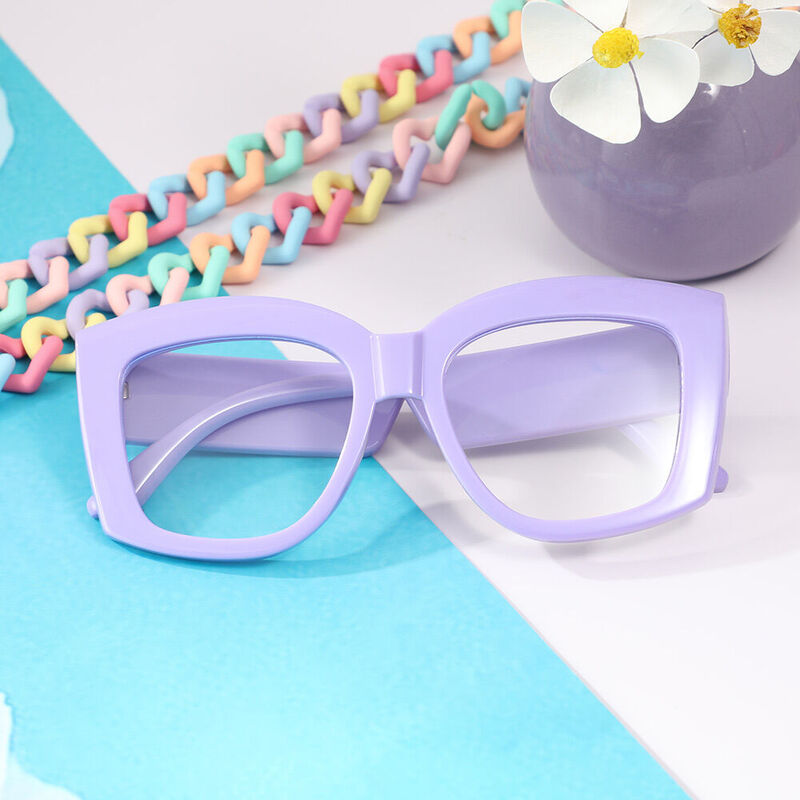 Baro Oval Purple Glasses