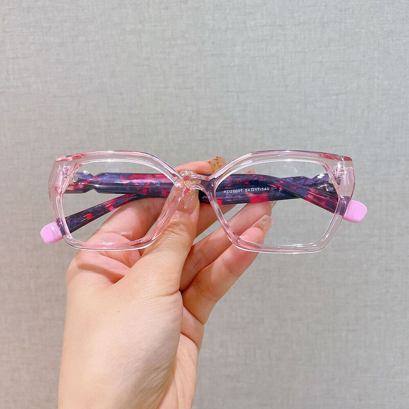 Tabit Cat Eye Pink Glasses